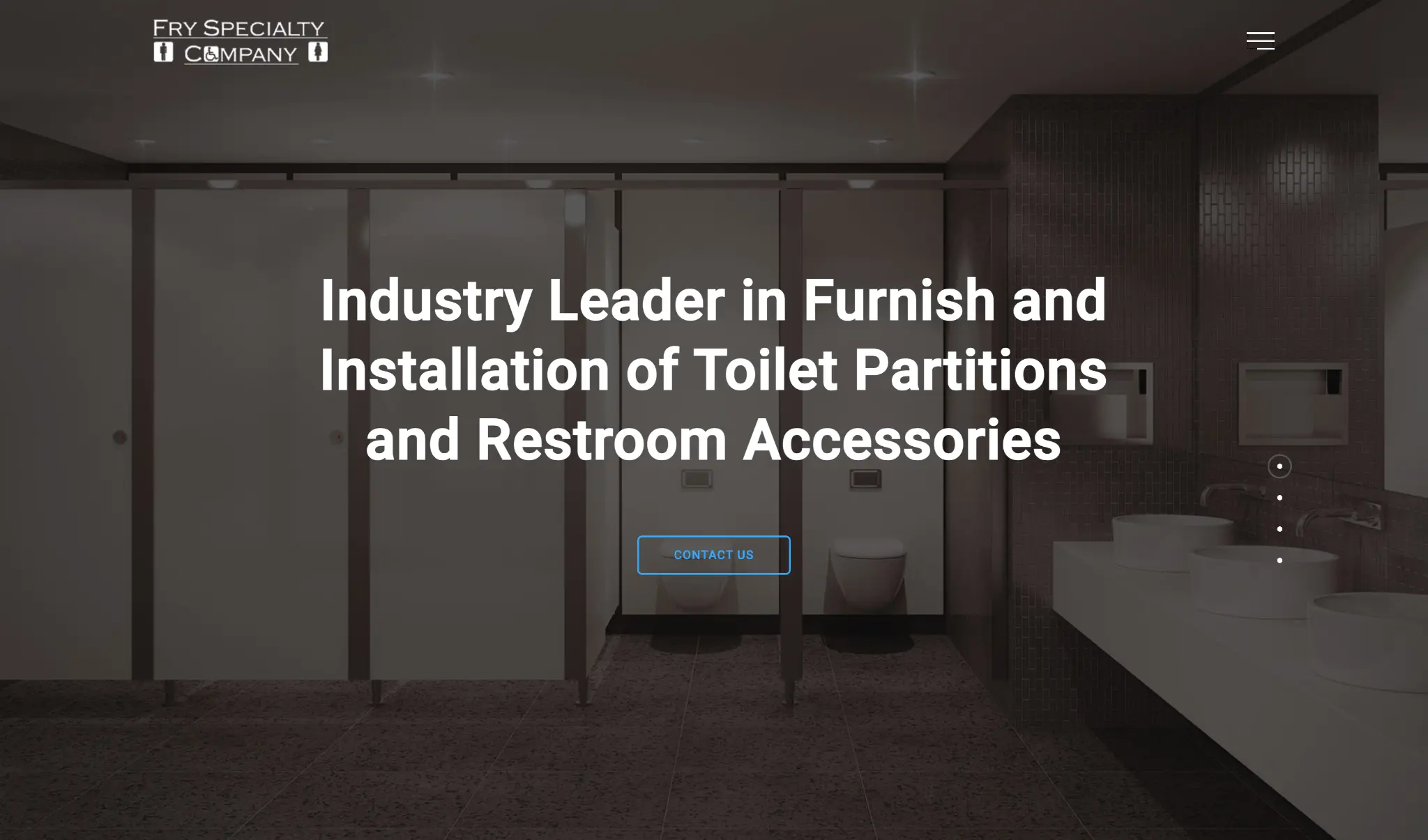 Fry Specialty website homepage